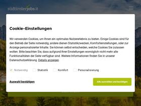 'suedtirolerjobs.it' screenshot