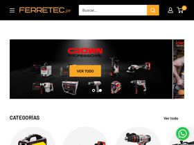 ferretec.pe homepage screenshot