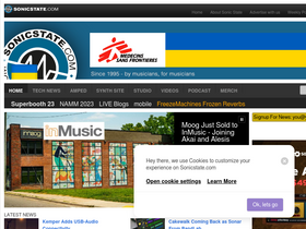 'sonicstate.com' screenshot