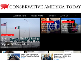 'conservativeamericatoday.com' screenshot