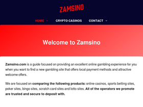'zamsino.com' screenshot