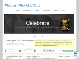 'walmartgift.com' screenshot