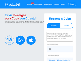 'cubatel.com' screenshot