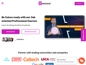 'datatrained.com' screenshot