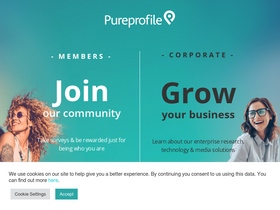 'pureprofile.com' screenshot
