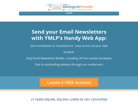 'ymlp.com' screenshot