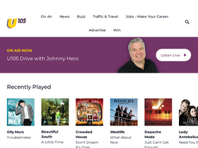 'u105.com' screenshot