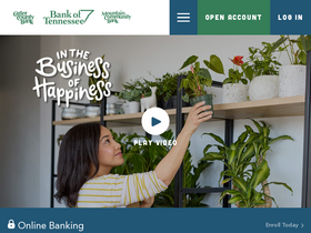 'bankoftennessee.com' screenshot