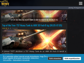 'wotinfo.hu' screenshot
