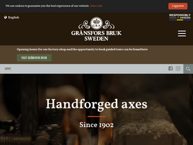 'gransforsbruk.com' screenshot