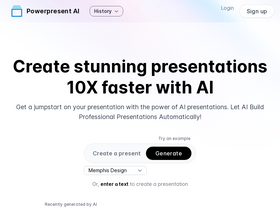 Powerpresent AI - Powerpresent AI-AI创建精美的演示稿