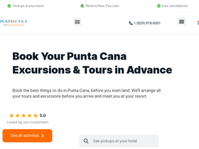 'puntacanaadventures.com' screenshot
