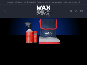 waxpro.shop homepage screenshot