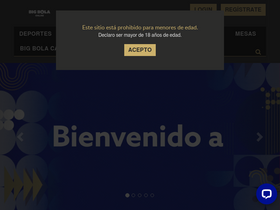 'onlinebigbola.mx' screenshot