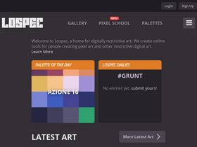 'lospec.com' screenshot