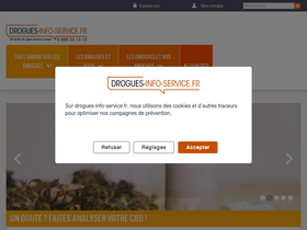 'drogues-info-service.fr' screenshot