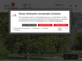 'regensburg.de' screenshot