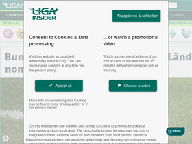 'ligainsider.de' screenshot