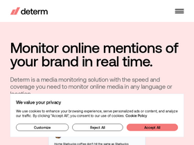 'determ.com' screenshot