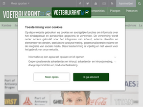 'voetbalkrant.com' screenshot