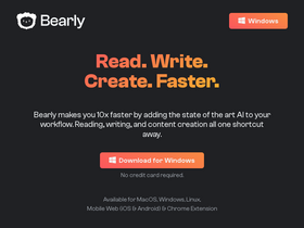 'bearly.ai' screenshot