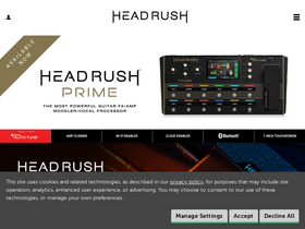 'headrushfx.com' screenshot