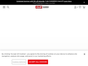 'clifbar.com' screenshot
