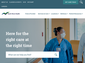 'southshorehealth.org' screenshot