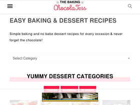 'thebakingchocolatess.com' screenshot