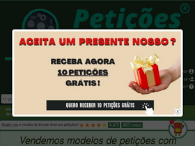'peticoesonline.com.br' screenshot
