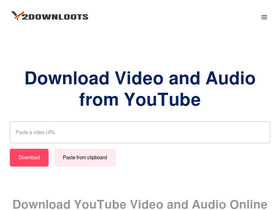 'y2downloots.com' screenshot