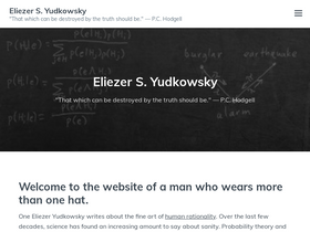 'yudkowsky.net' screenshot