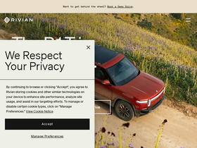 'rivian.com' screenshot