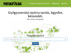 'patikavilag.hu' screenshot