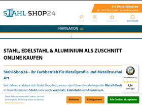 'stahl-shop24.de' screenshot