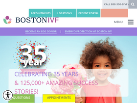 'bostonivf.com' screenshot