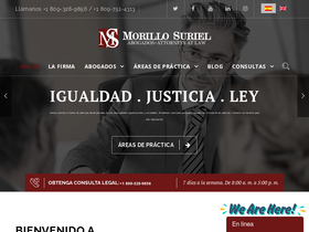 'morillosurielabogados.com' screenshot