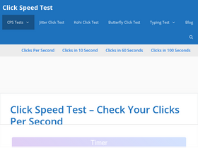 Click Speed Test - Check Clicks Per Second