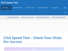 CPS TEST- Check Clicks Per Second