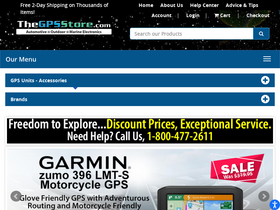 'thegpsstore.com' screenshot