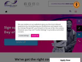 'sandwell.ac.uk' screenshot