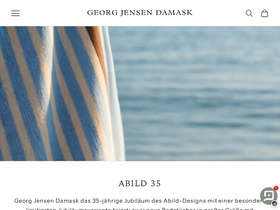 Georg Jensen Damask homepage screenshot