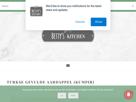 'bettyskitchen.nl' screenshot