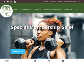 'kcparks.org' screenshot