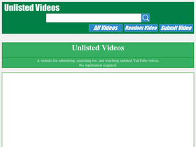 'unlistedvideos.com' screenshot