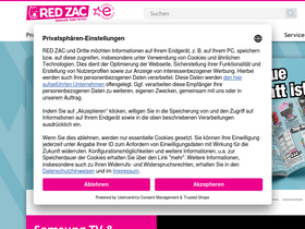 'redzac.at' screenshot