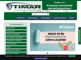'timarvasker.hu' screenshot
