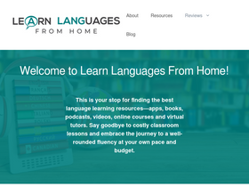 'learnlanguagesfromhome.com' screenshot