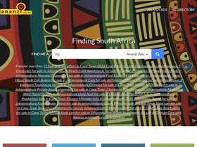 'ananzi.co.za' screenshot