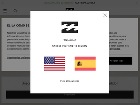 'billabong.es' screenshot